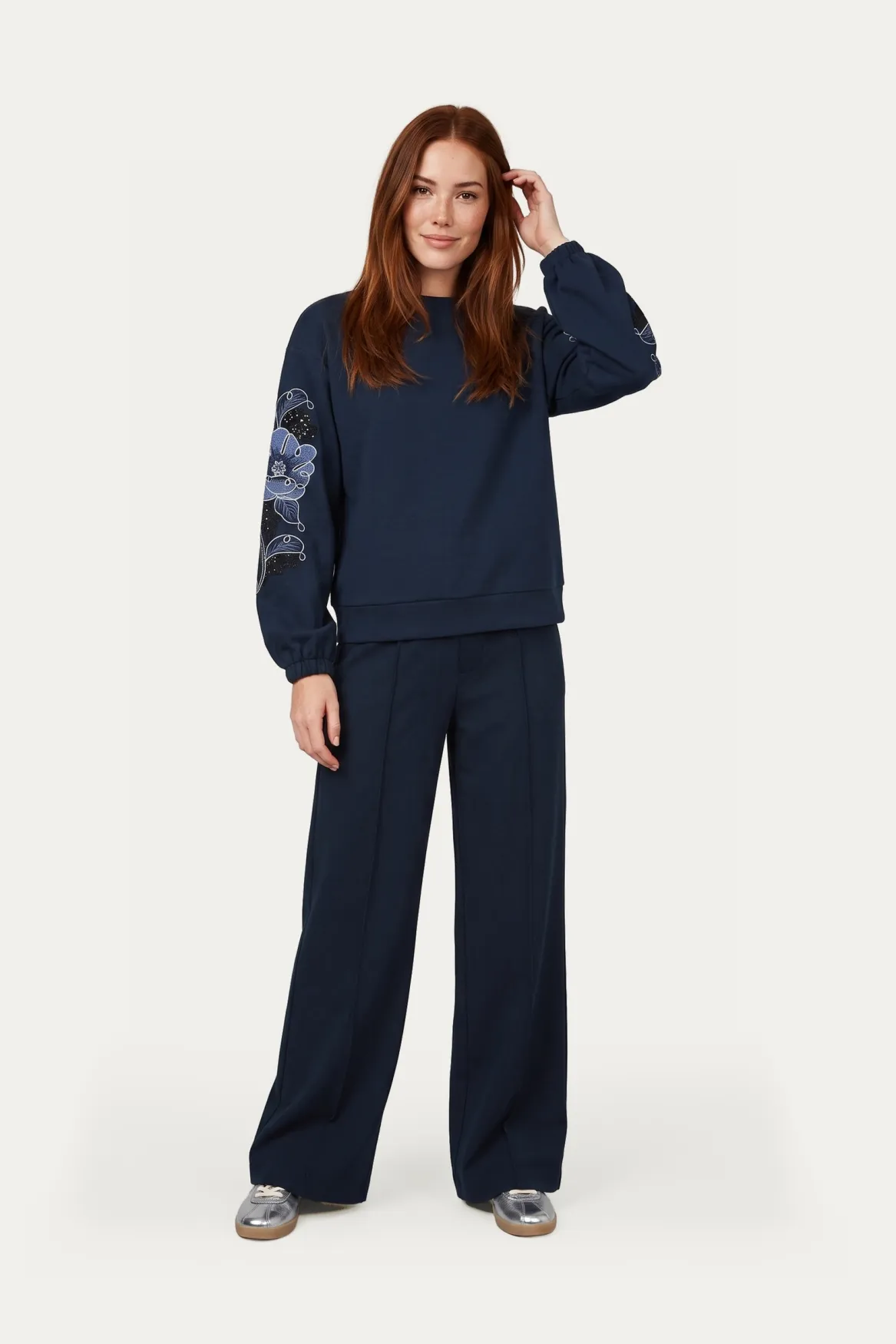 G-maxx Nerissa Top PU donkerblauw, dames top